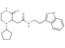 2-(1-cyclopentyl-3-oxo-2-piperazinyl)-N-[2-(1H-indol-3-yl)ethyl]acetamide