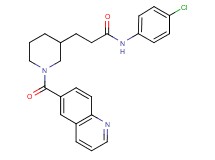 N-(4-chlorophenyl)-3-[1-(6-quinolinylcarbonyl)-3-piperidinyl]propanamide