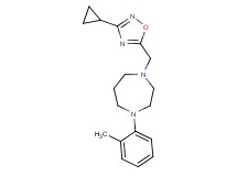1-[(3-cyclopropyl-1,2,4-oxadiazol-5-yl)methyl]-4-(2-methylphenyl)-1,4-diazepane