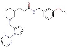 N-(3-methoxybenzyl)-3-(1-{[1-(2-pyrimidinyl)-1H-pyrrol-2-yl]methyl}-3-piperidinyl)propanamide
