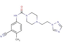 N-(3-cyano-4-methylphenyl)-4-[2-(1H-1,2,4-triazol-1-yl)ethyl]piperazine-1-carboxamide