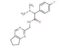 N-(6,7-dihydro-5H-cyclopenta[d]pyrimidin-2-ylmethyl)-2-(dimethylamino)-2-(4-fluorophenyl)acetamide