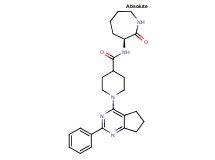 N-[(3S)-2-oxo-3-azepanyl]-1-(2-phenyl-6,7-dihydro-5H-cyclopenta[d]pyrimidin-4-yl)-4-piperidinecarboxamide