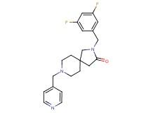 2-(3,5-difluorobenzyl)-8-(pyridin-4-ylmethyl)-2,8-diazaspiro[4.5]decan-3-one