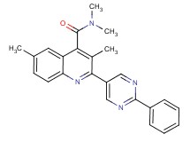 N,N,3,6-tetramethyl-2-(2-phenylpyrimidin-5-yl)quinoline-4-carboxamide