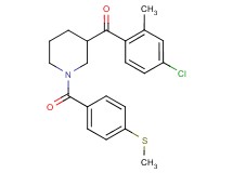 (4-chloro-2-methylphenyl){1-[4-(methylthio)benzoyl]-3-piperidinyl}methanone