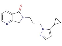 6-[3-(5-cyclopropyl-1H-pyrazol-1-yl)propyl]-6,7-dihydro-5H-pyrrolo[3,4-b]pyridin-5-one