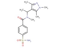 4-(aminosulfonyl)-N-methyl-N-[1-(1,3,5-trimethyl-1H-pyrazol-4-yl)ethyl]benzamide