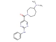 1-[(2-anilino-5-pyrimidinyl)carbonyl]-N,N-dimethyl-4-azepanamine