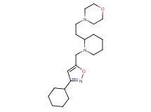 4-(2-{1-[(3-cyclohexyl-5-isoxazolyl)methyl]-2-piperidinyl}ethyl)morpholine
