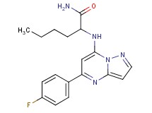 N~2~-[5-(4-fluorophenyl)pyrazolo[1,5-a]pyrimidin-7-yl]norleucinamide
