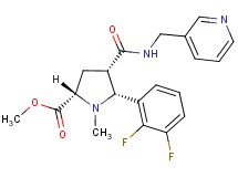 methyl (2S*,4S*,5R*)-5-(2,3-difluorophenyl)-1-methyl-4-{[(3-pyridinylmethyl)amino]carbonyl}-2-pyrrolidinecarboxylate