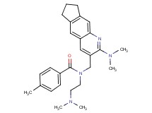 N-{[2-(dimethylamino)-7,8-dihydro-6H-cyclopenta[g]quinolin-3-yl]methyl}-N-[2-(dimethylamino)ethyl]-4-methylbenzamide