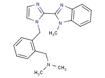 N,N-dimethyl-1-(2-{[2-(1-methyl-1H-benzimidazol-2-yl)-1H-imidazol-1-yl]methyl}phenyl)methanamine