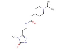 2-(1-isopropyl-4-piperidinyl)-N-[2-(4-methyl-5-oxo-4,5-dihydro-1H-1,2,4-triazol-3-yl)ethyl]acetamide