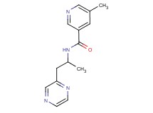 5-methyl-N-[1-methyl-2-(2-pyrazinyl)ethyl]nicotinamide trifluoroacetate