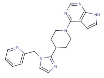 4-{4-[1-(2-pyridinylmethyl)-1H-imidazol-2-yl]-1-piperidinyl}-7H-pyrrolo[2,3-d]pyrimidine