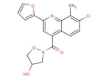 2-{[7-chloro-2-(2-furyl)-8-methyl-4-quinolinyl]carbonyl}-4-isoxazolidinol