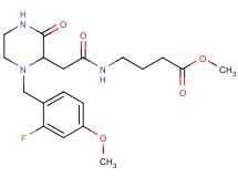 methyl 4-({[1-(2-fluoro-4-methoxybenzyl)-3-oxo-2-piperazinyl]acetyl}amino)butanoate