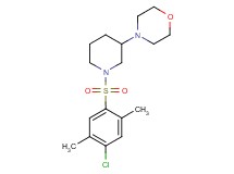 4-{1-[(4-chloro-2,5-dimethylphenyl)sulfonyl]-3-piperidinyl}morpholine