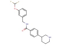 N-[3-(difluoromethoxy)benzyl]-4-piperidin-3-ylbenzamide