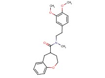 N-[2-(3,4-dimethoxyphenyl)ethyl]-N-methyl-2,3,4,5-tetrahydro-1-benzoxepine-4-carboxamide