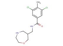 3,5-dichloro-4-methyl-N-(1,4-oxazepan-6-ylmethyl)benzamide hydrochloride