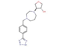 (3R*,4S*)-4-{4-[4-(2H-tetrazol-5-yl)benzyl]-1,4-diazepan-1-yl}tetrahydrofuran-3-ol