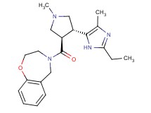 4-{[(3R*,4R*)-4-(2-ethyl-4-methyl-1H-imidazol-5-yl)-1-methylpyrrolidin-3-yl]carbonyl}-2,3,4,5-tetrahydro-1,4-benzoxazepine
