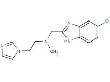 N-[(5-chloro-1H-benzimidazol-2-yl)methyl]-2-(1H-imidazol-1-yl)-N-methylethanamine bis(trifluoroacetate)
