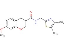 N-[(4,5-dimethyl-1,3-thiazol-2-yl)methyl]-7-methoxychromane-3-carboxamide