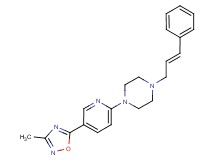 1-[5-(3-methyl-1,2,4-oxadiazol-5-yl)pyridin-2-yl]-4-[(2E)-3-phenylprop-2-en-1-yl]piperazine