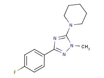 1-[3-(4-fluorophenyl)-1-methyl-1H-1,2,4-triazol-5-yl]piperidine