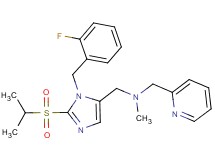 1-[1-(2-fluorobenzyl)-2-(isopropylsulfonyl)-1H-imidazol-5-yl]-N-methyl-N-(2-pyridinylmethyl)methanamine