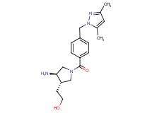 2-(rel-(3S,4R)-4-amino-1-{4-[(3,5-dimethyl-1H-pyrazol-1-yl)methyl]benzoyl}-3-pyrrolidinyl)ethanol hydrochloride