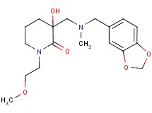 3-{[(1,3-benzodioxol-5-ylmethyl)(methyl)amino]methyl}-3-hydroxy-1-(2-methoxyethyl)piperidin-2-one