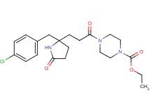 ethyl 4-{3-[2-(4-chlorobenzyl)-5-oxo-2-pyrrolidinyl]propanoyl}-1-piperazinecarboxylate