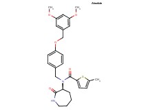 N-{4-[(3,5-dimethoxybenzyl)oxy]benzyl}-5-methyl-N-[(3S)-2-oxo-3-azepanyl]-2-thiophenecarboxamide