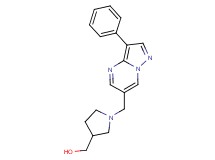 {1-[(3-phenylpyrazolo[1,5-a]pyrimidin-6-yl)methyl]pyrrolidin-3-yl}methanol