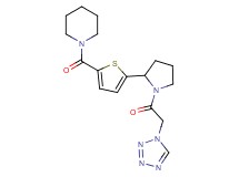 1-({5-[1-(1H-tetrazol-1-ylacetyl)-2-pyrrolidinyl]-2-thienyl}carbonyl)piperidine
