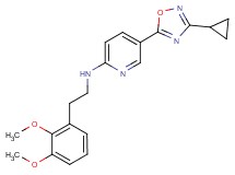 5-(3-cyclopropyl-1,2,4-oxadiazol-5-yl)-N-[2-(2,3-dimethoxyphenyl)ethyl]-2-pyridinamine