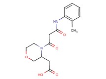 (4-{3-[(2-methylphenyl)amino]-3-oxopropanoyl}morpholin-3-yl)acetic acid