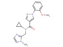 N-cyclopropyl-1-(2-methoxyphenyl)-N-[(1-methyl-1H-imidazol-2-yl)methyl]-1H-pyrazole-4-carboxamide