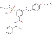 3-[(4-ethoxybenzyl)amino]-5-[(isopropylamino)sulfonyl]-N-[(1S)-1-phenylethyl]benzamide