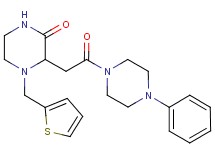 3-[2-oxo-2-(4-phenyl-1-piperazinyl)ethyl]-4-(2-thienylmethyl)-2-piperazinone