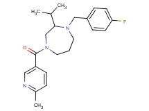 1-(4-fluorobenzyl)-2-isopropyl-4-[(6-methylpyridin-3-yl)carbonyl]-1,4-diazepane