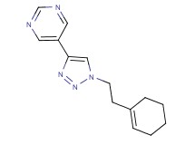 5-[1-(2-cyclohex-1-en-1-ylethyl)-1H-1,2,3-triazol-4-yl]pyrimidine