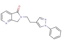 6-[2-(1-phenyl-1H-pyrazol-4-yl)ethyl]-6,7-dihydro-5H-pyrrolo[3,4-b]pyridin-5-one
