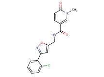 N-{[3-(2-chlorophenyl)isoxazol-5-yl]methyl}-1-methyl-6-oxo-1,6-dihydropyridine-3-carboxamide