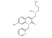 3-{[butyl(methyl)amino]methyl}-7-methyl-1-(2-pyridinylmethyl)-2(1H)-quinolinone